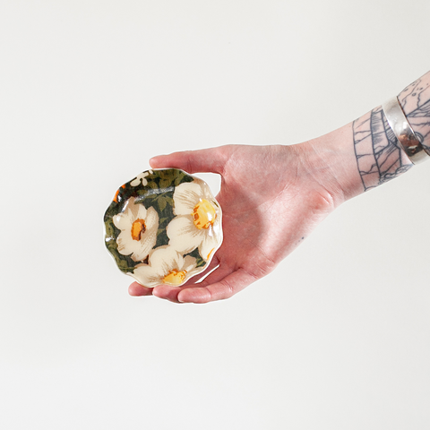 Set of Six Vintage Small Trays