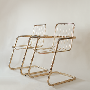 Brass Wire Chairs
