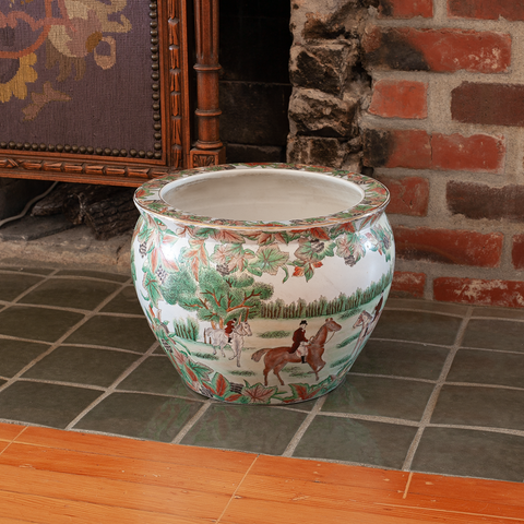 Hand-Painted Flower Pot