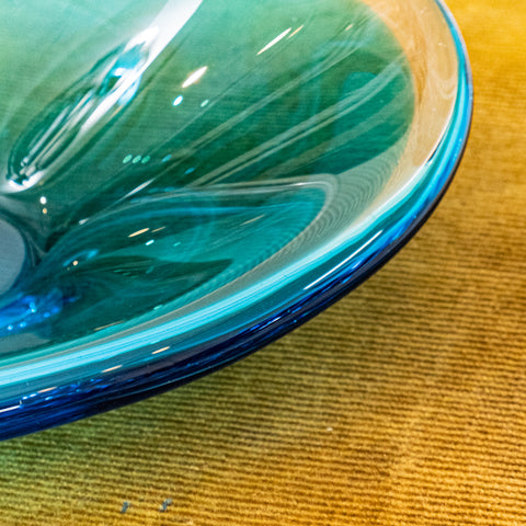 Blue Glass Dish